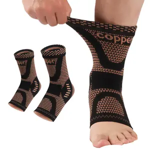 Copper Infused Ankle Brace - Compression Support Sleeve for Sports Recovery & Daily Comfort