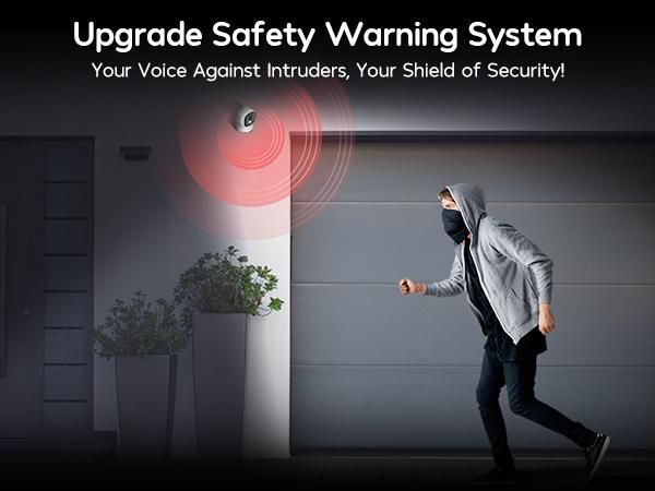 Winees Smart Cameras for Home/ Pets Security, Wired 2K Wi-Fi Camera for Indoor/Outdoor, AI Alarm Detection, Color Night Vision, 2-Way Audio, 2.4G