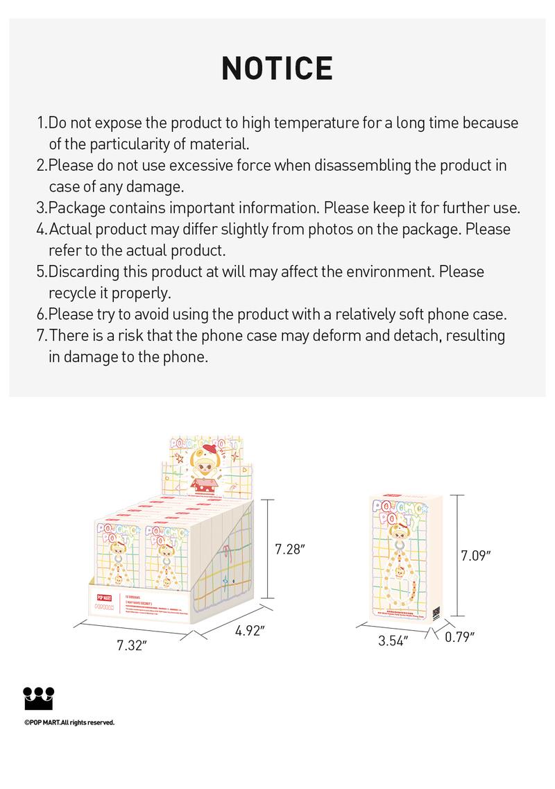 [Spanish] – POP BEAN – Fiesta de Pijamas – Colgante para Teléfono en Caja Sorpresa