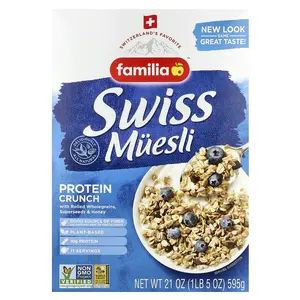 Familia Swiss Muesli, Protein Crunch with Rolled Wholegrains, Superseeds & Honey, 21 oz (595 g)
