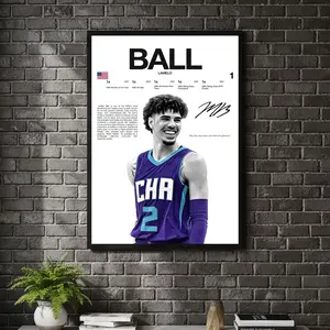 [ SPORT UNFRAMED - SALE UP TO 45% ] LaMelo Ball Hardline Series Basketball Sports Poster Modern Star Wall Art
