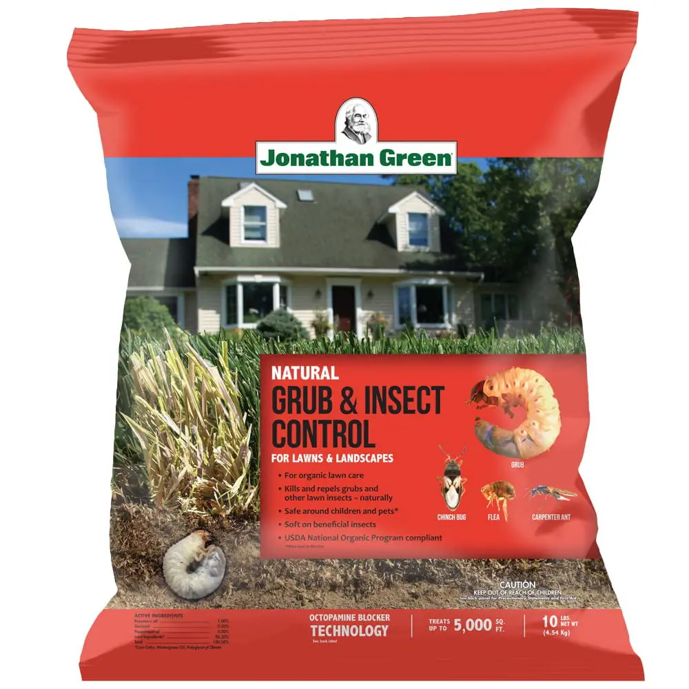 212 MAIN Organic Grub & Insect Control Granules - Natural Plant Oil-Based Lawn Pest Treatment, Environmentally Friendly, Kills and Repels Grubs, Repels Lawn Pests, 5kg, 5000 sq ft Coverage, Square Feet