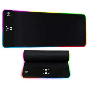 RGB Light Gaming Mouse Pad with Wireless Charging, XXL Extended Desk Pad for Keyboard, Laptop and PC Gaming Setup XXL Excel Desk Mouse Pad with Cheat Sheet