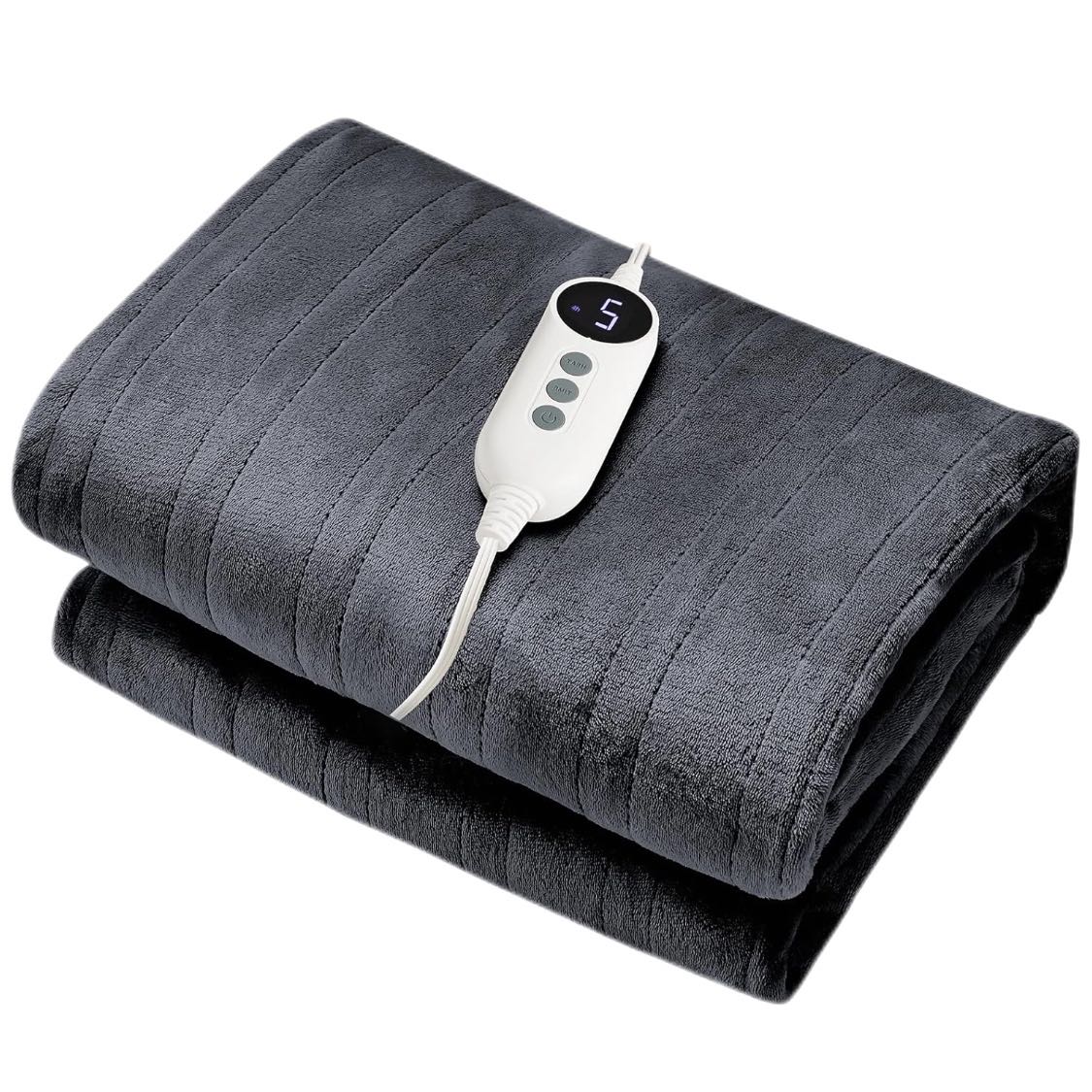 Heating blanket Double-layer comfortable flannel and flannel + lambskin material, fast heating, 3/9 adjustable levels, 2/4/6/10 hours automatic shut-off, overheating protection, winter warm blanket