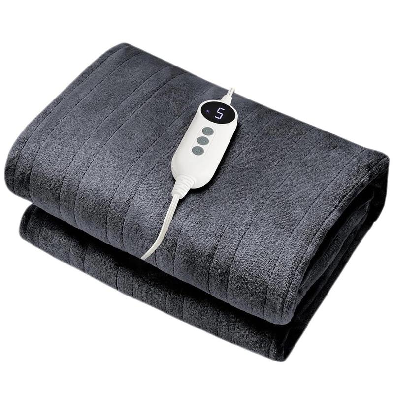 Heating blanket Double-layer comfortable flannel and flannel + lambskin material, fast heating, 3/9 adjustable levels, 2/4/6/10 hours automatic shut-off, overheating protection, winter warm blanket