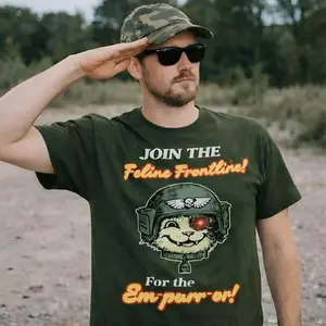 Imperial Guardsman Cat, Grimdark Fantasy Merch, SpaceMarine Shirt, Gift for Wargamer, total war, cyberpunk cat, for the emperor