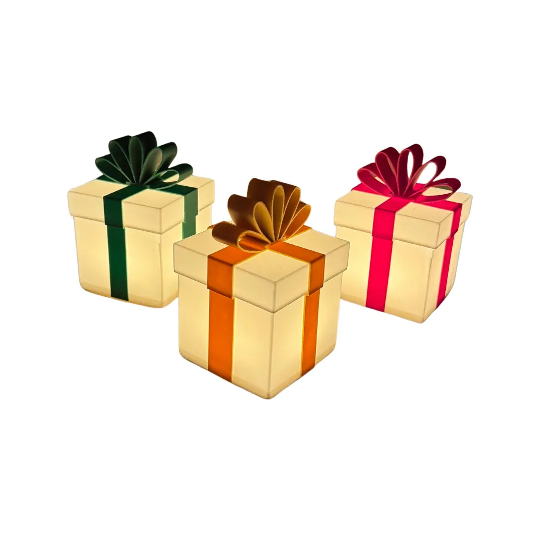 TinyBrights Light-Up Christmas Gift Box