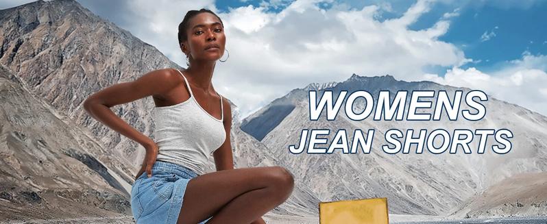 Imily Bela Women's Casual Jean Shorts High Waisted Denim Shorts Wide Leg Summer Shorts with Pockets