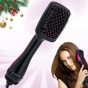 Comfort Comb Design 2-in-1 Hair Dryer & Styling Tool with Hot Air Brush, Fast Drying, Hairdressing Comb, Trending & Back to School Product										