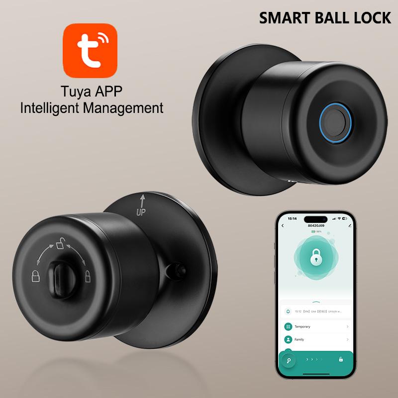 Smart 3 in 1 Fingerprint Door Lock Digital Keypad Smart Door Lock with App Control Keyless Entry Door Lock for Home Bedroom Apartment Office Garage