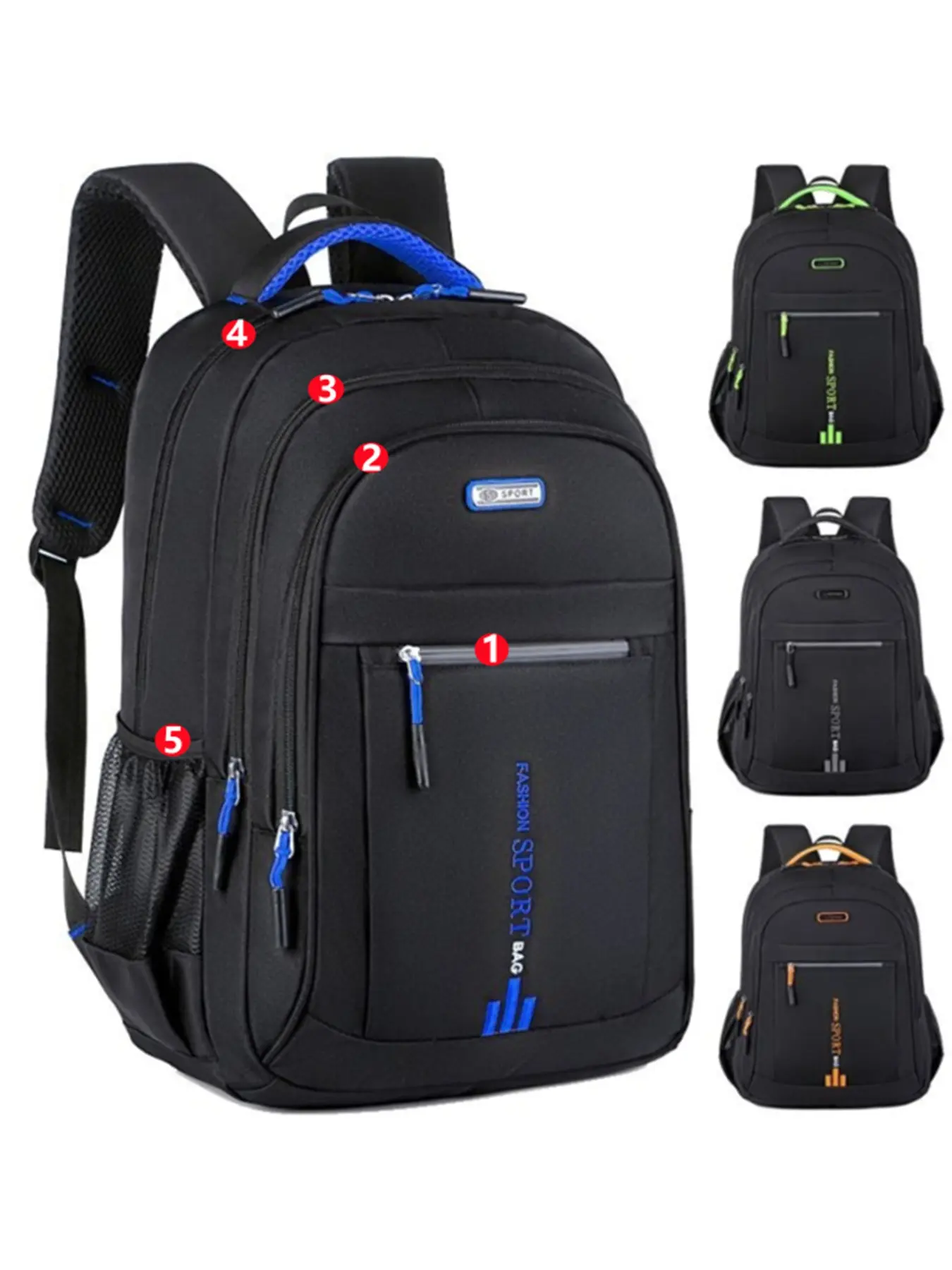 Men's Large Capacity Travel Backpack, Adjustable Straps, Multi-Pocket Business & School Bag, Travel Essentials Backpacks, Travel Backpack, Backpack For School, Best Travel Backpack, Backpack For Traveling On Airplane
