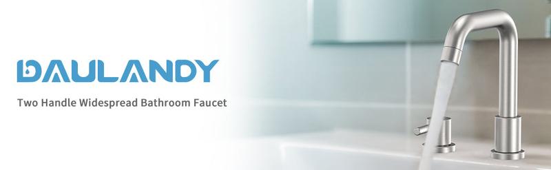 GARVEE 3 Hole Bathroom Faucets - Available in Chrome and Matte Black Finishes, Featuring Pop-up Drain, 8 Inch Widespread Design, Dual Handles, and Includes Supply Lines for Modern Vanity Sinks.