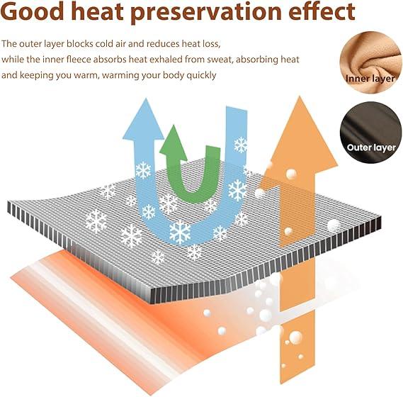 Fleece Lined Tights Sheer Women - Fake Translucent Warm Pantyhose Leggings Sheer Thick Tights for Winter