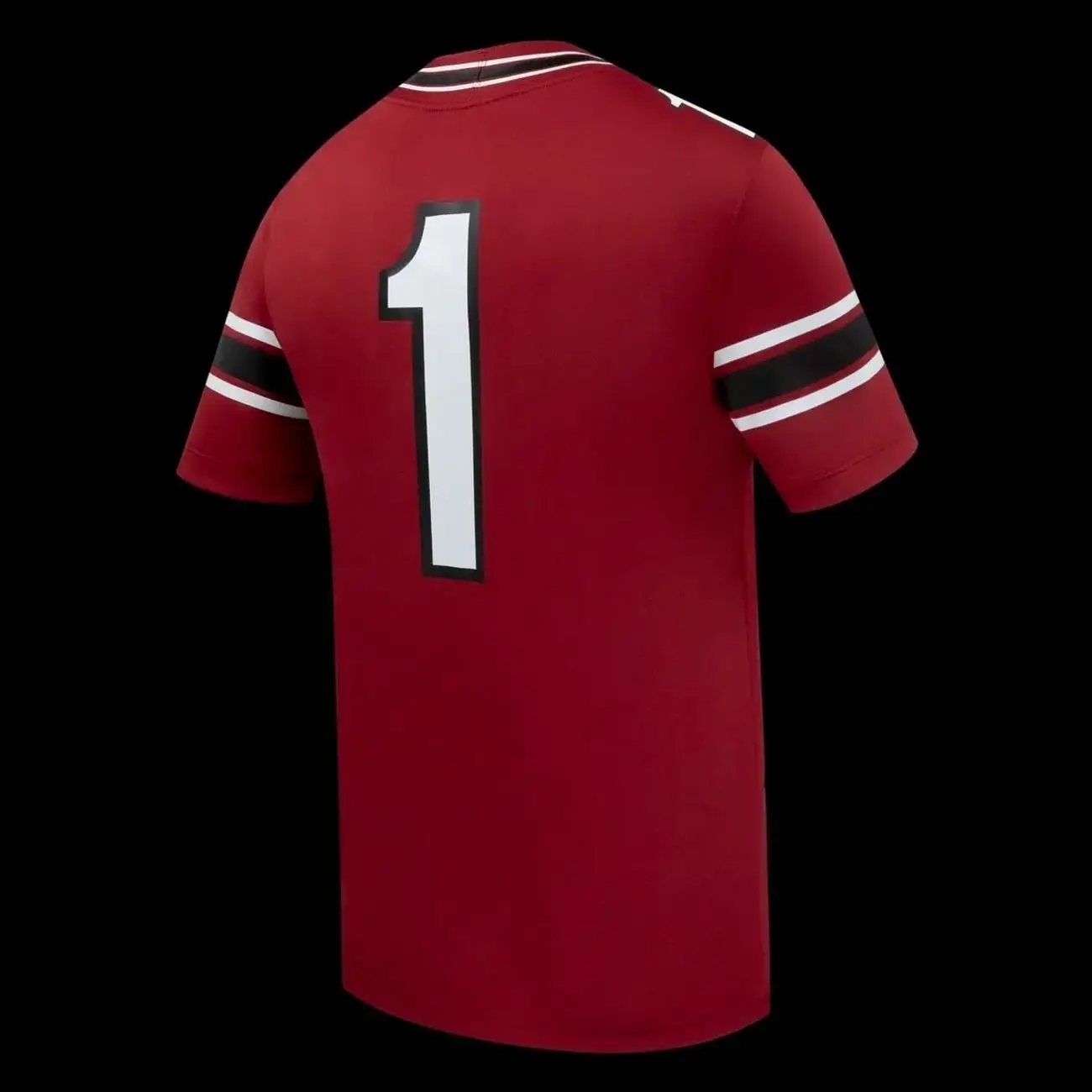 Mens College #1 South Carolina Gamecocks Home Replica Football Jersey - Garnet