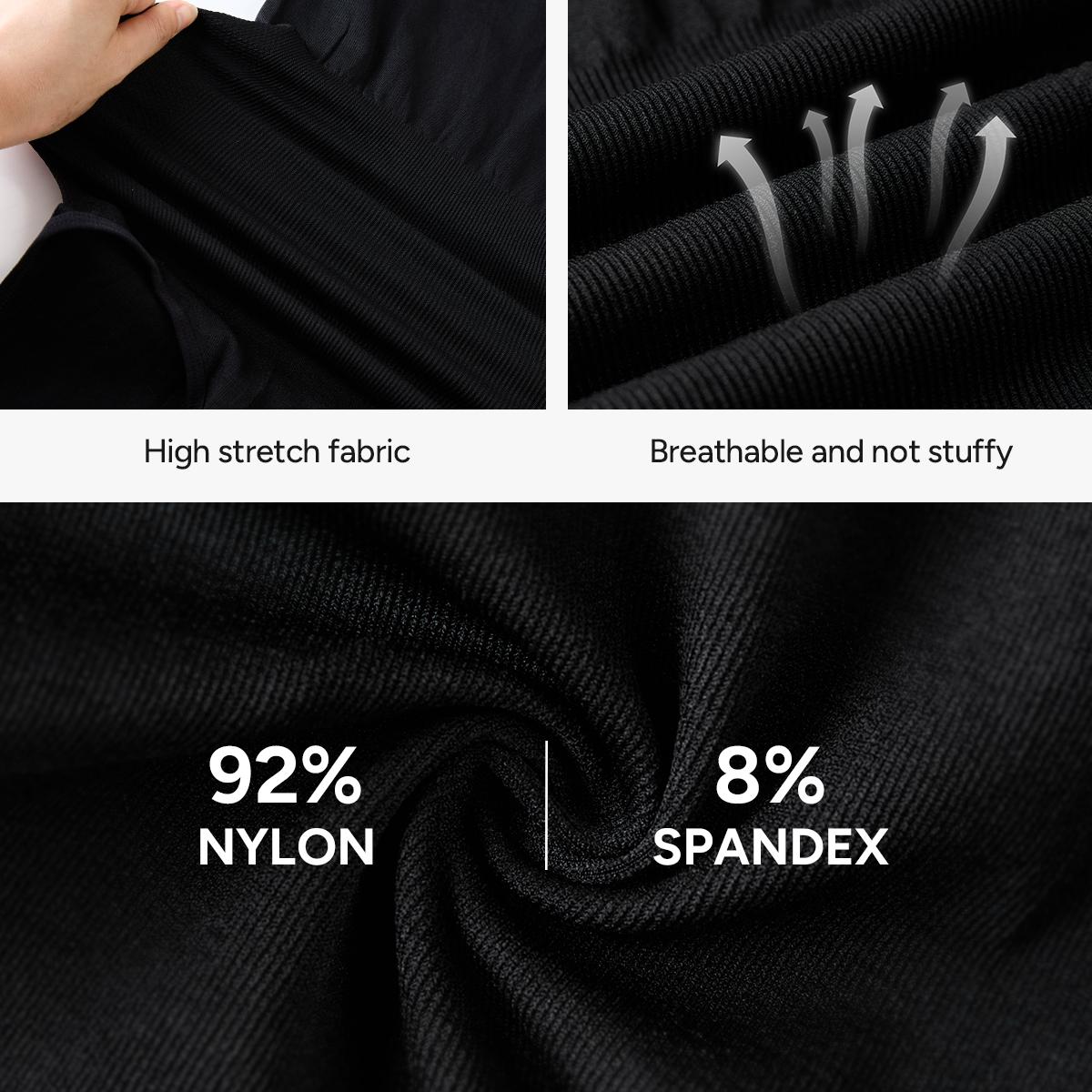 Nebility Women's Seamless Round Collar Long Sleeve Bodysuit Basic Stretch Jumpsuit Minimalist Plain Shapewear Womenswear