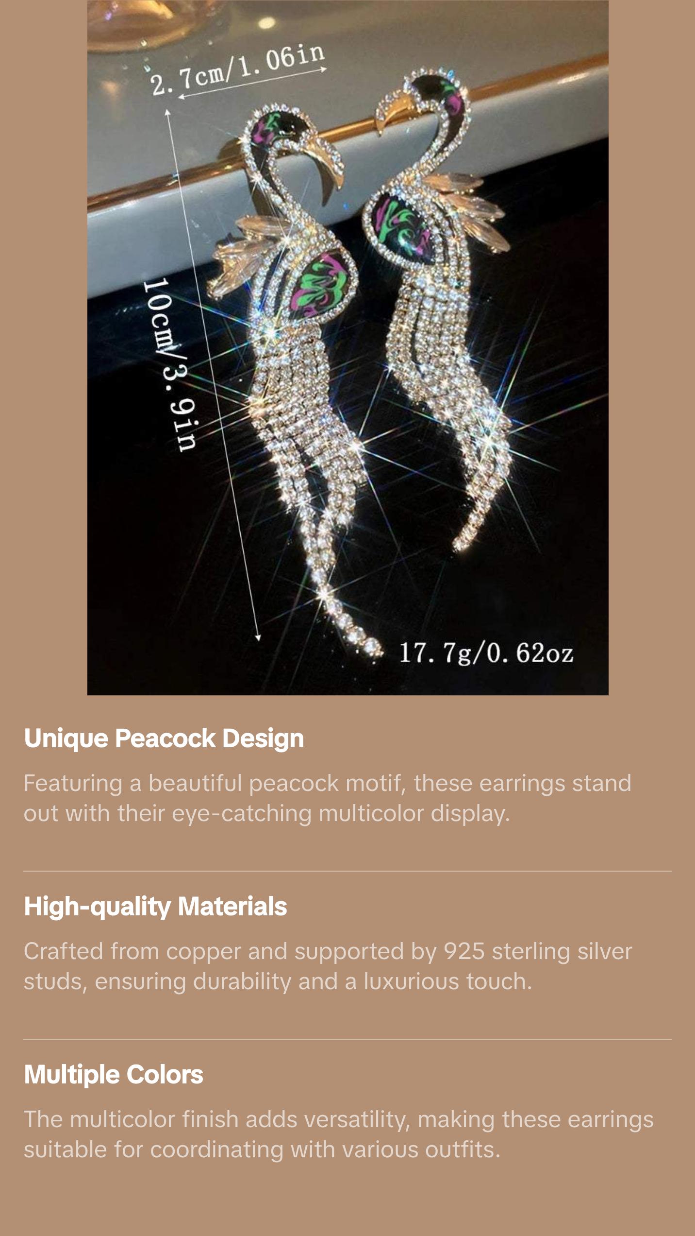 Beautiful Peacock Earrings By Advaya Perfect For Party