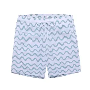 Men's Swim Trunks Quick Dry Beach Shorts with Pockets for Spring Style Comfortable Polyester Sportswear Above the Knee
