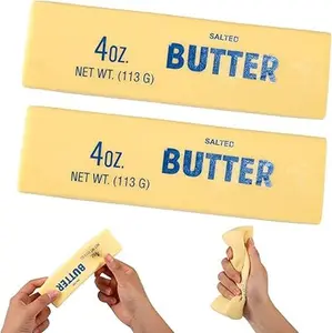 1/2Pcs Super Soft Squishy Butter Stick Stress Toy Slow Rising Sensory Fidget for Teens & Adults - Party Favors Christmas Birthday Gifts