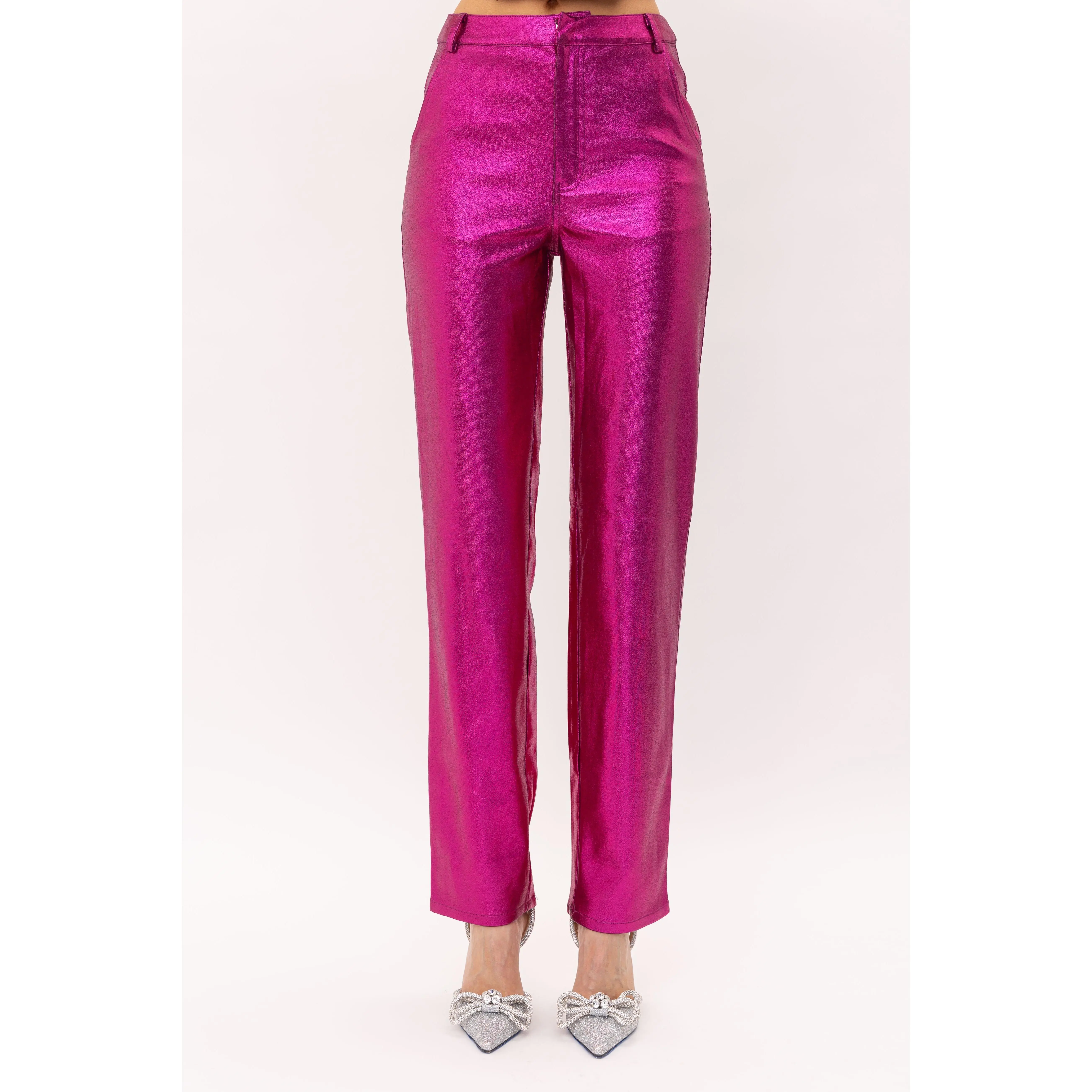 Kiki Fuchsia Straight Leg Pant