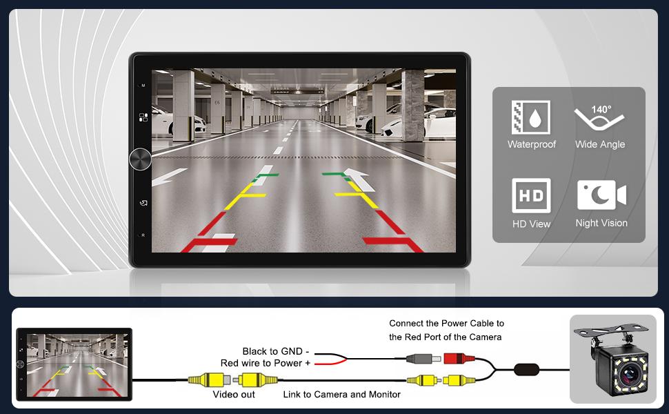 10.4'' Single Din Car Radio with Wired Carplay Android Auto, HD Vertical Rotatable Touch Screen with Bluetooth/USB/FM /Mirror Link Backup Camera 10.4'' Single Din Car Radio with Wired Carplay Android Auto, HD Vertical Rotatable Touch Screen with Bluetooth/USB/FM /Mirror Link Backup Camera