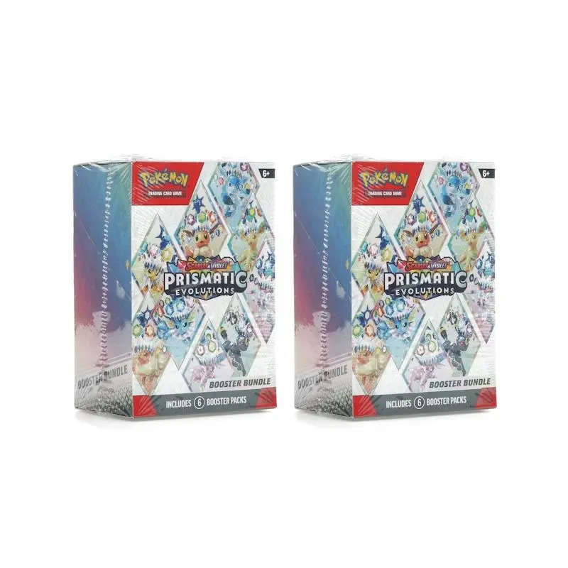 Pokémon Scarlet & Violet Prismatic Evolutions Booster Bundle 2x Lot by StockX