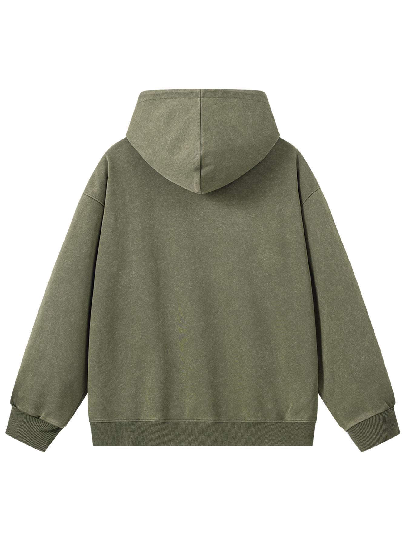 CCCMAI Men's Solid Color Loose Fit Hooded Sweatshirt Regular Fit Casual Long Sleeve Hoodie for Fall & Winter Men's Clothing for Everyday Wear with Quality Hem and Cuff Design Menswear Tops Pullover