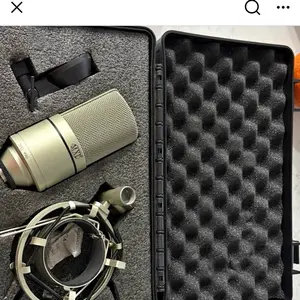 Lives Recording Microphone with Protective Case and High-Quality Sound Capture for Podcasts and Audio Recording