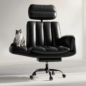【New Arrival】Homrelexa Pet-Friendly Criss Cross Office Chair with Adjustable Armrests, Cloud Comfort Dual-Layer Memory Foam, 400lbs Capacity Ergonomic Desk Chair, Black/White/Pink