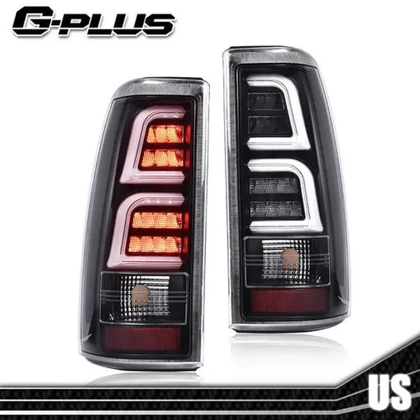 G-PLUS Tail Lights LED Tube Tail Lights Brake Lamps, Car LED Lights Fit For 1999-2002 GMC Sierra 1500 2500 3500, Compatible With 1999-2006 GMC Sierra 1500