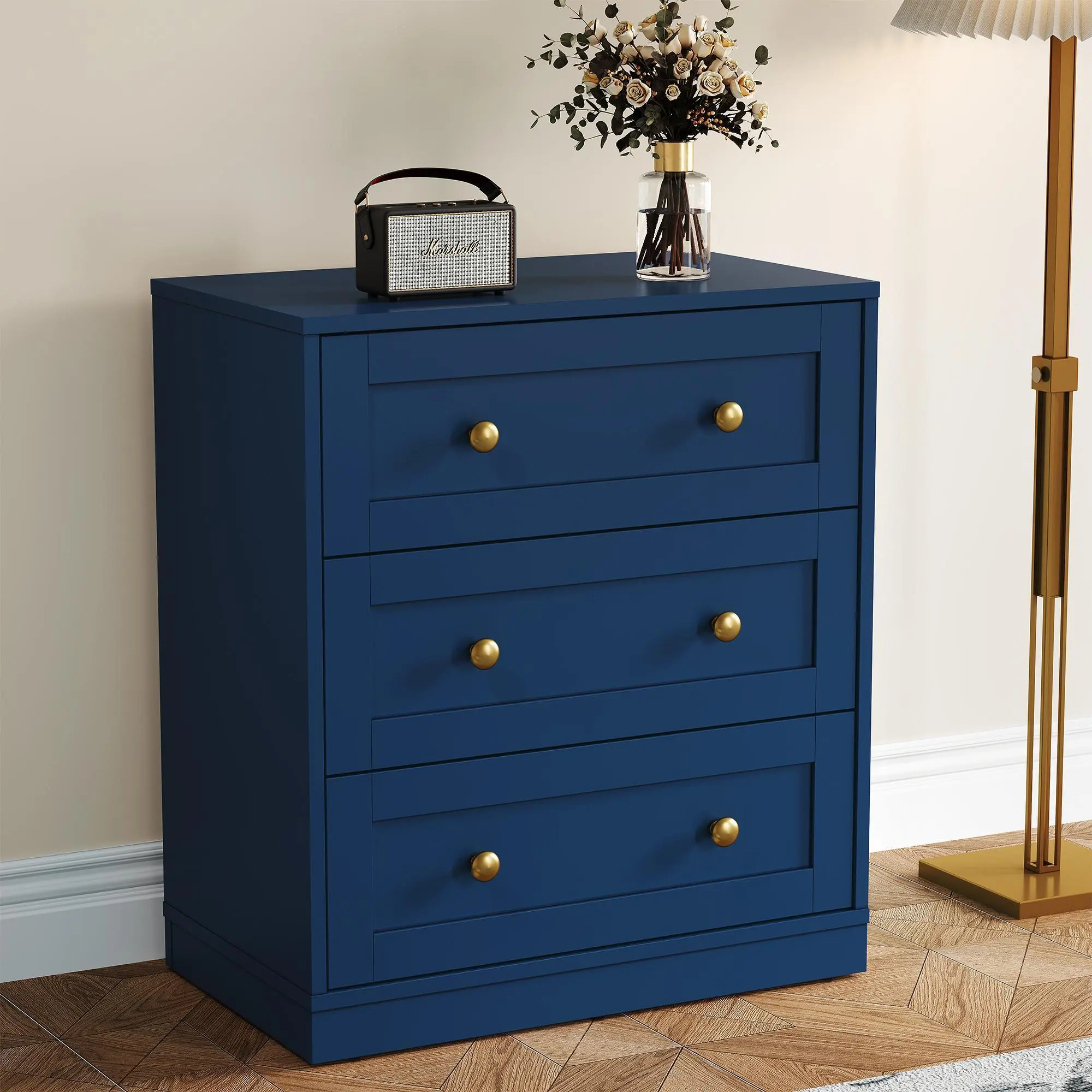 3 drawers-Blue