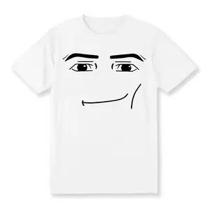 TLXT 100% Cotton Roblox Man Face T-Shirt, Meme Shirt, funny shirt, Gift for Gamers , Classic vintage T-shirt collection