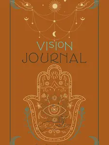 Vision Journal: Amber: Magical bohemian styled blank lined journal