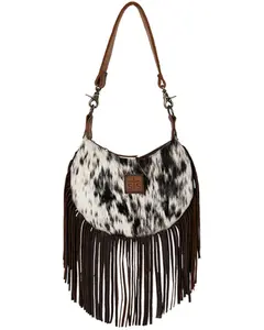 Sts Ranchwear By Carroll Women's By Cowhide Nellie Fringe Shoulder Bag - Sts30603