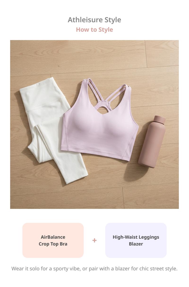 HSIA AirBalance Wirefree Lightly Padded Medium Support Breathable Sports Bra Yoga Running Criss Cross Back Crop Top or Racerback Longline Tank Top 32D 40DDD