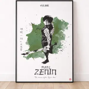Maki Zenin Jujutsu Kaisen Manga Poster, Maki JJK Anime Decor Posters - Frame NOT Included