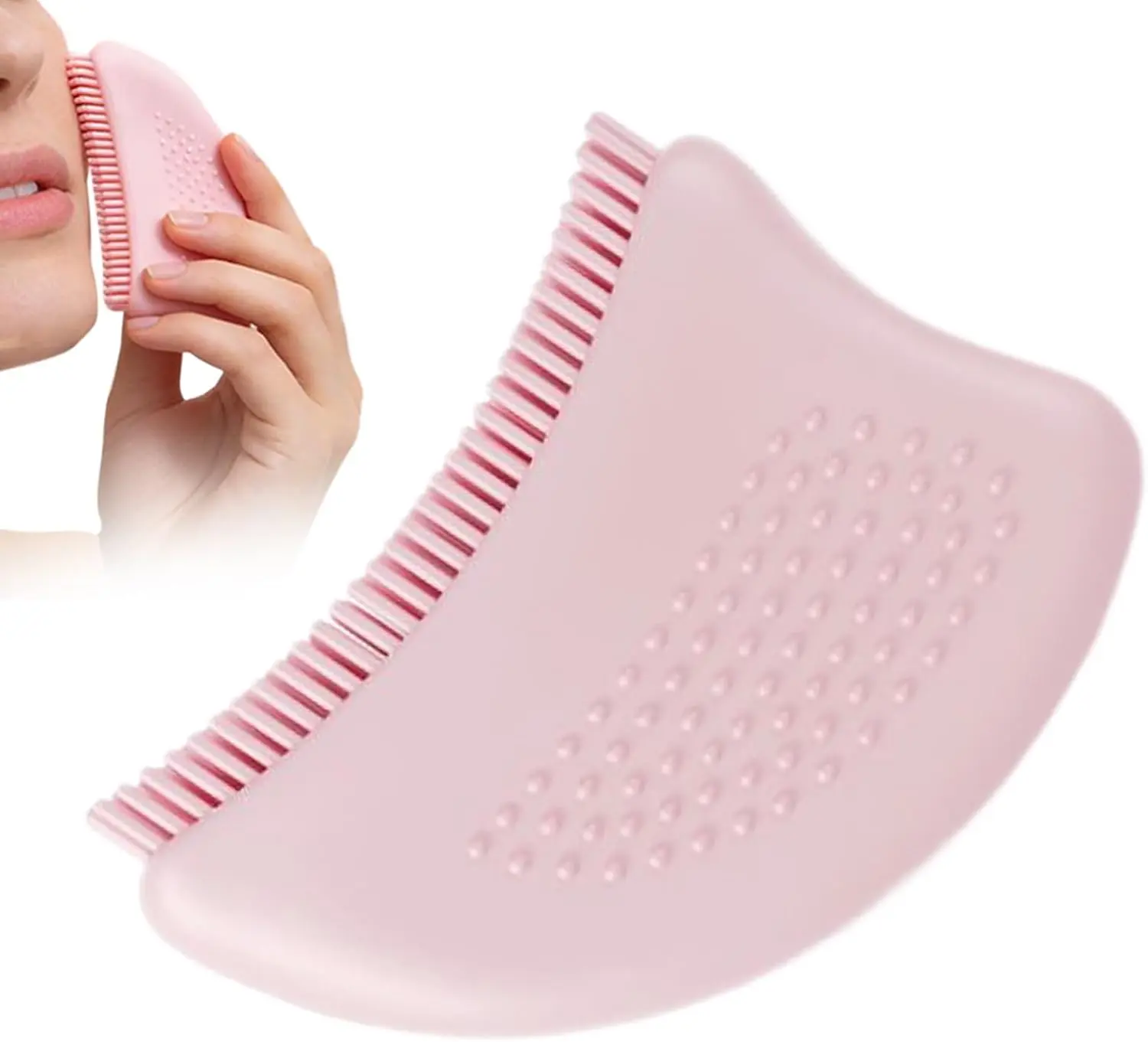 Face Shaping Brush,Silicone Treatments Face Massage Accessories - Double Chin Reduction Brush - For Women Girls Ladies Beauty Lovers Daily Routine Travel Hotel Office Travelers