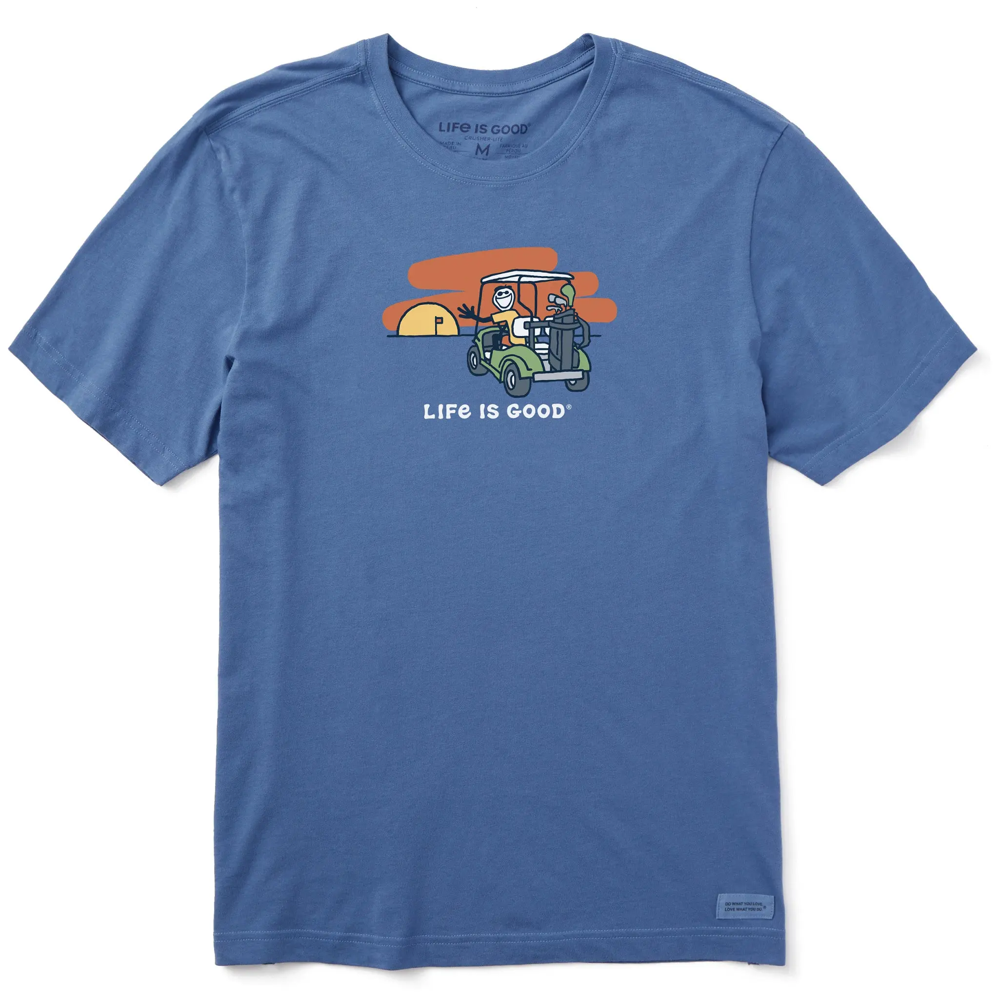 Men's Golf Cart Sunset Short Sleeve Crusher Tee
