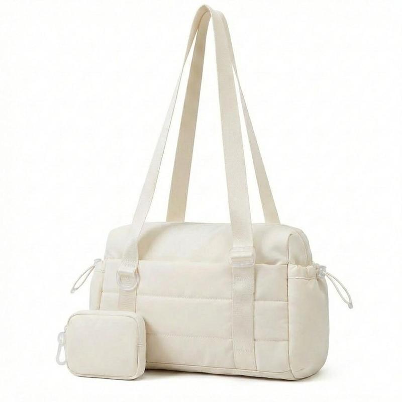 Quilted Down Bags  Mini Gym Bags for Women 2 Set Small Bag Duffle Handbag with Wet Compartment and Coin Wallet Soft Lightweight Material Workout Outdoor Sports Bag Tote Bag Shoulder Bag Pouch Multiple colors Travel bag