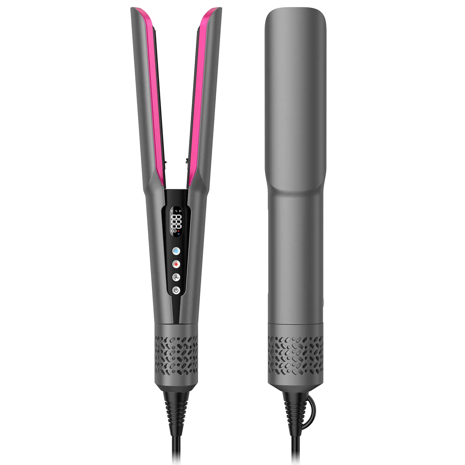 Slopehill 2-in-1 Hair Straightener and Blow Dryer, Professional Hair Styling Tool, Fits Hair Types 1A–3C, MothersDayGift,summerwins,back to school,back to school haul
