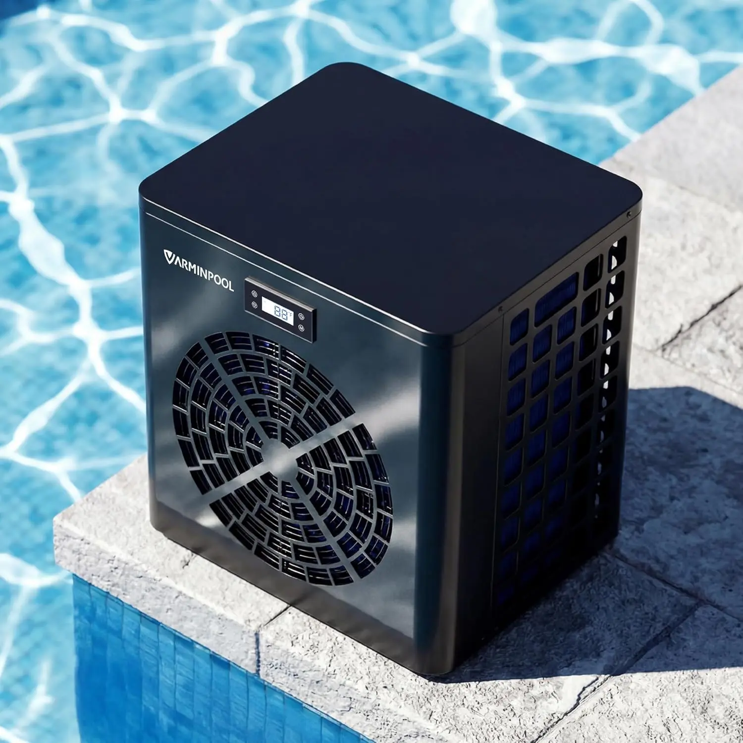 16000 BTU 120V Electric Above Ground Pool Heating System with WiFi Control, Pump, Heat & Cool Functions for Pools & Spas