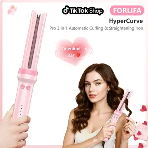 FORLIFA-Pro HyperCurve:Pro 3 in 1 Automatic Curling &Straightening Iron,AirBlow Tech with Cooling Air,1.1billion Negative Ions,72H  Hold,Triple Hair Protect & Burn-Free,Automatic Shut-Off,2-Way Rotation,Anti-Scald,Anti-Tangle,WeeklyDeals,TikTokShopStockUp