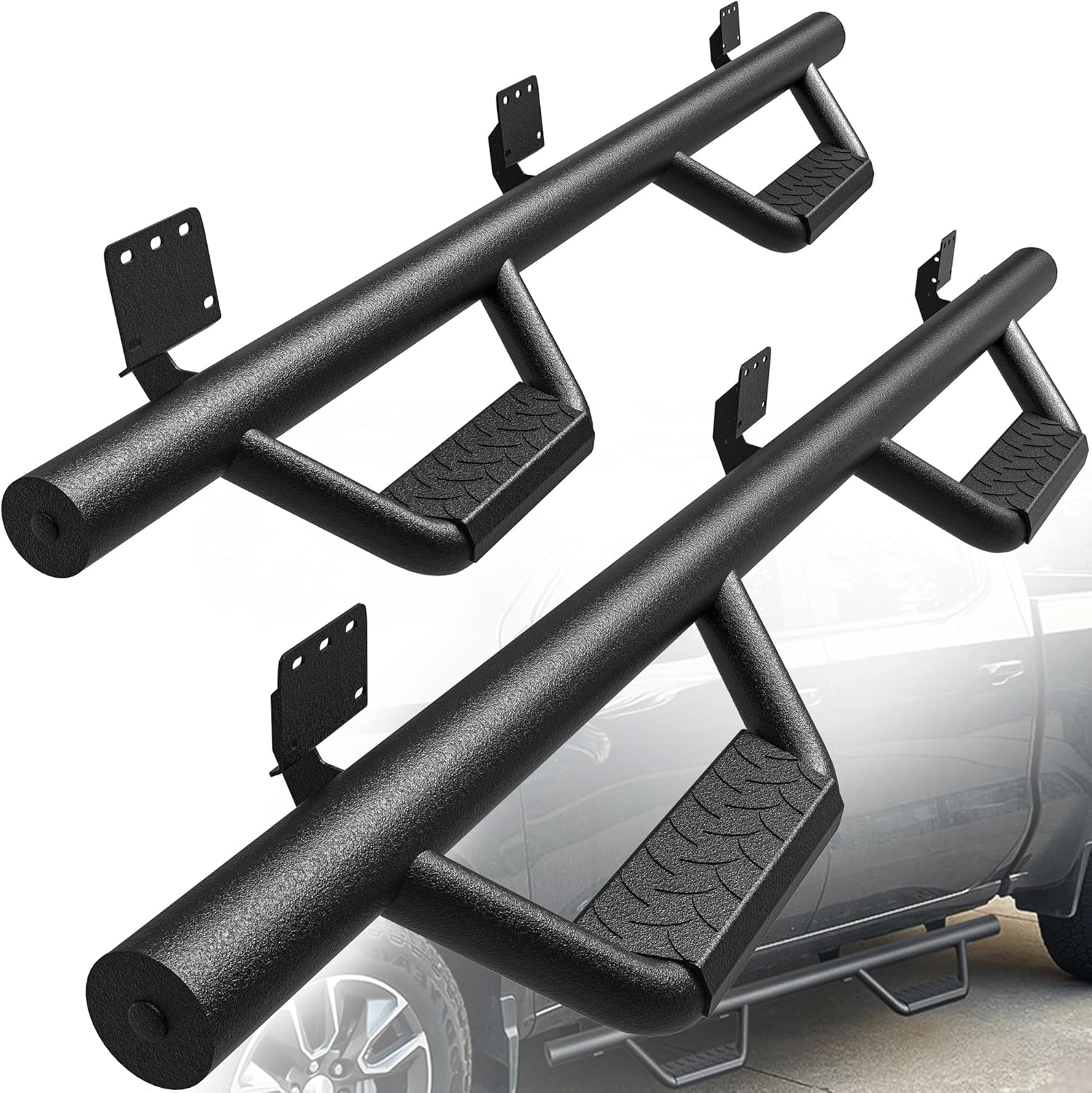 YITAMOTOR Drop Running Boards Compatible with 2019-2025 Dodge Ram 1500 New Body Crew Cab (Not Fit Classic), Tube Side Steps Textured Black Nerf Bars