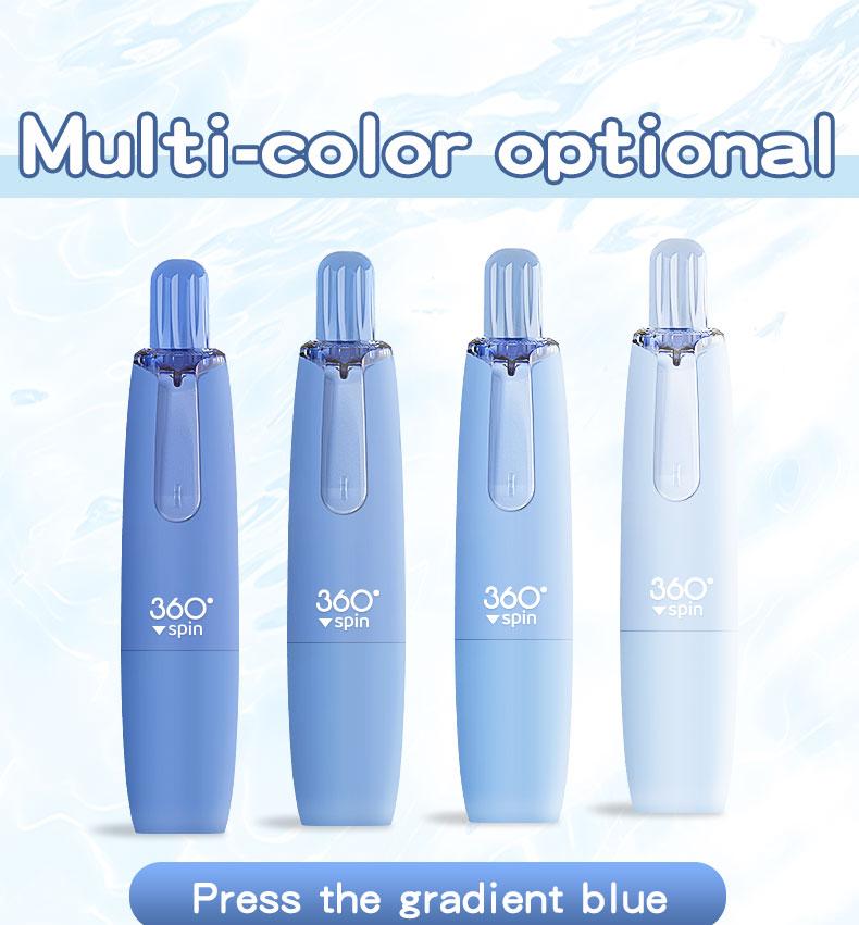 Double-sided tape pen, Greplaceable refills,Glue tape pen, dot-shape glue,4 main bodies + 6 refills, gradient color, perfectfor doing junk journal or school project