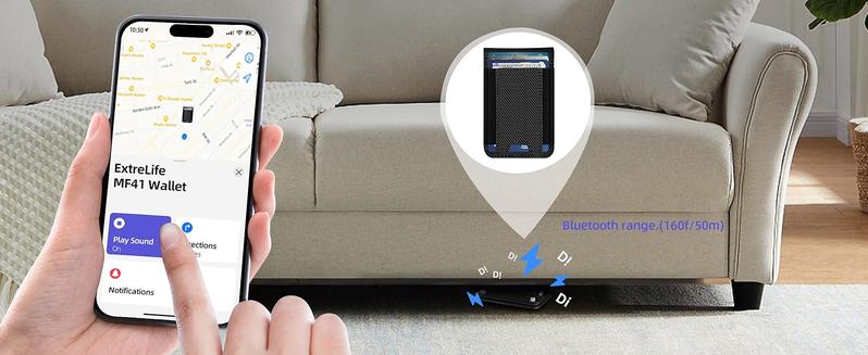 Magsafe Wallet, Works with Apple Find My, Magnetic Wallet for iPhone 16/15/14/13/12, for iPhone Walle t with Adjustable Stand, WalletTracker, 6 Cards Holder, Vegan Leather, Black Carbon Fiber Smartphone Cellphone shopblackfriday Christmas 【Christmas】