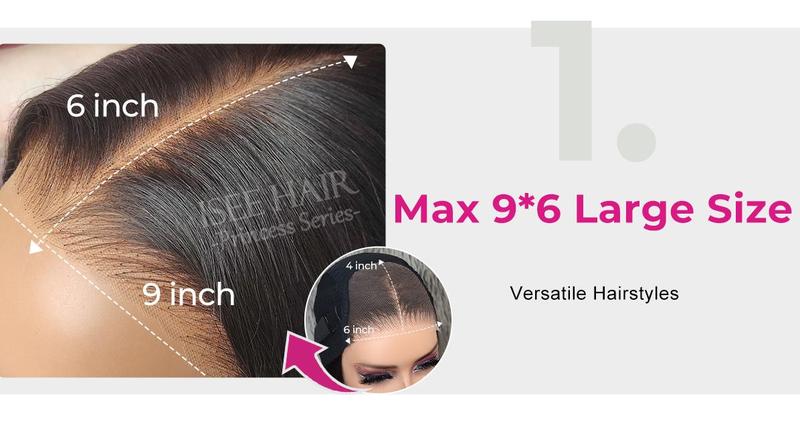 ISEE Wear Go Water Wave Glueless Wigs Human Hair 6*4 & 9*6 HD Lace Front Wigs for 3A-3B Pre Plucked Tiny Knots Glueless Human Wigs Beginners Friendly #TikTokShopHolidayHaul