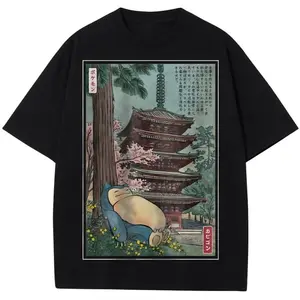 Snorlax Shirt, Anime Shirt, Vintage Tee