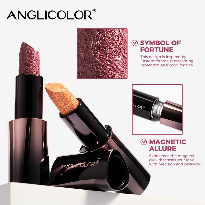 Lipstick For Subtle 3D Shimmer Effect,Glitter Lipstick,Light,Soft Cream Formula for Moisturized Lips,Non-Sticky