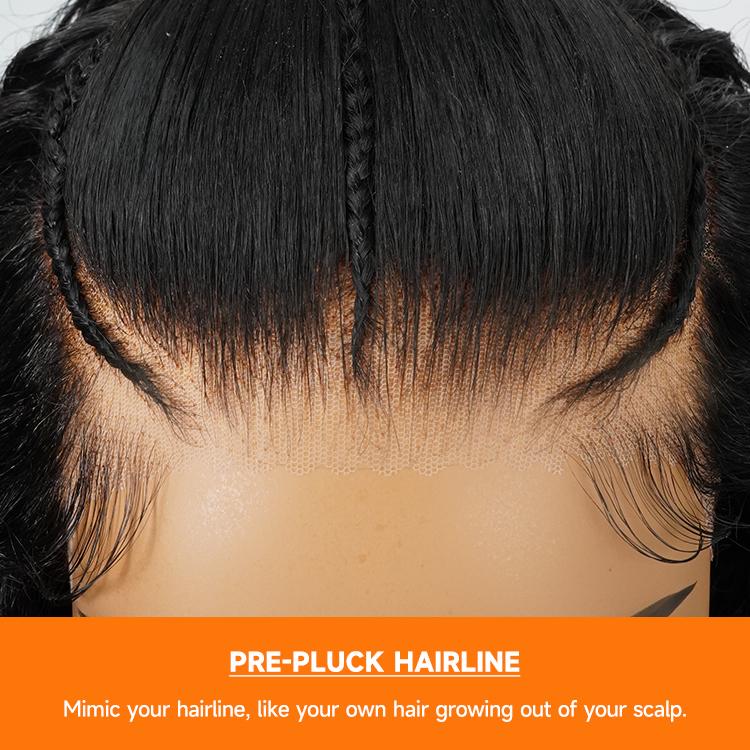 [Clearance Sale] Wiggins Hair 250% Stylist Wig Pre Braided Lace Front Wigs Pre Cut Lace Wig Human Hair Water Wave 13x4 Lace Closure Wigs