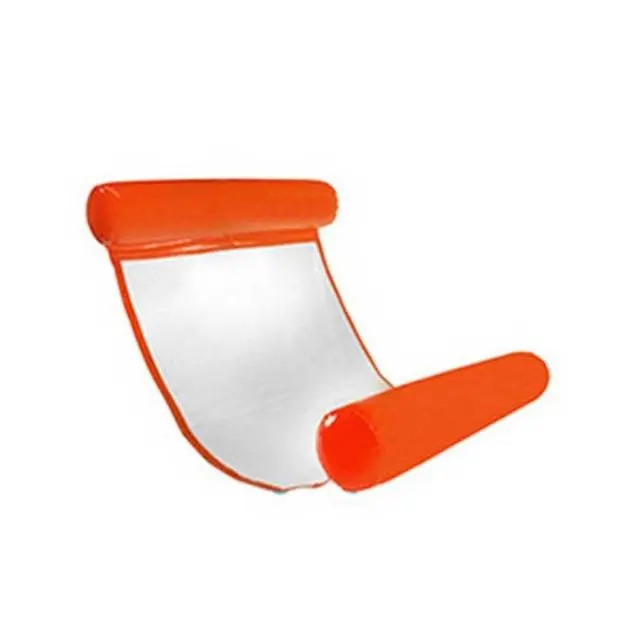 Water Hammock Inflatable Floating Swimming Recliner Mattress - Orange