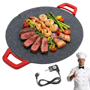 Smokeless Indoor Electric Grill & Nonstick Griddle – Compact, Fast-Heating Tabletop Grill for Steaks, Burgers, Pancakes, BBQ, and Everyday Indoor Cooking